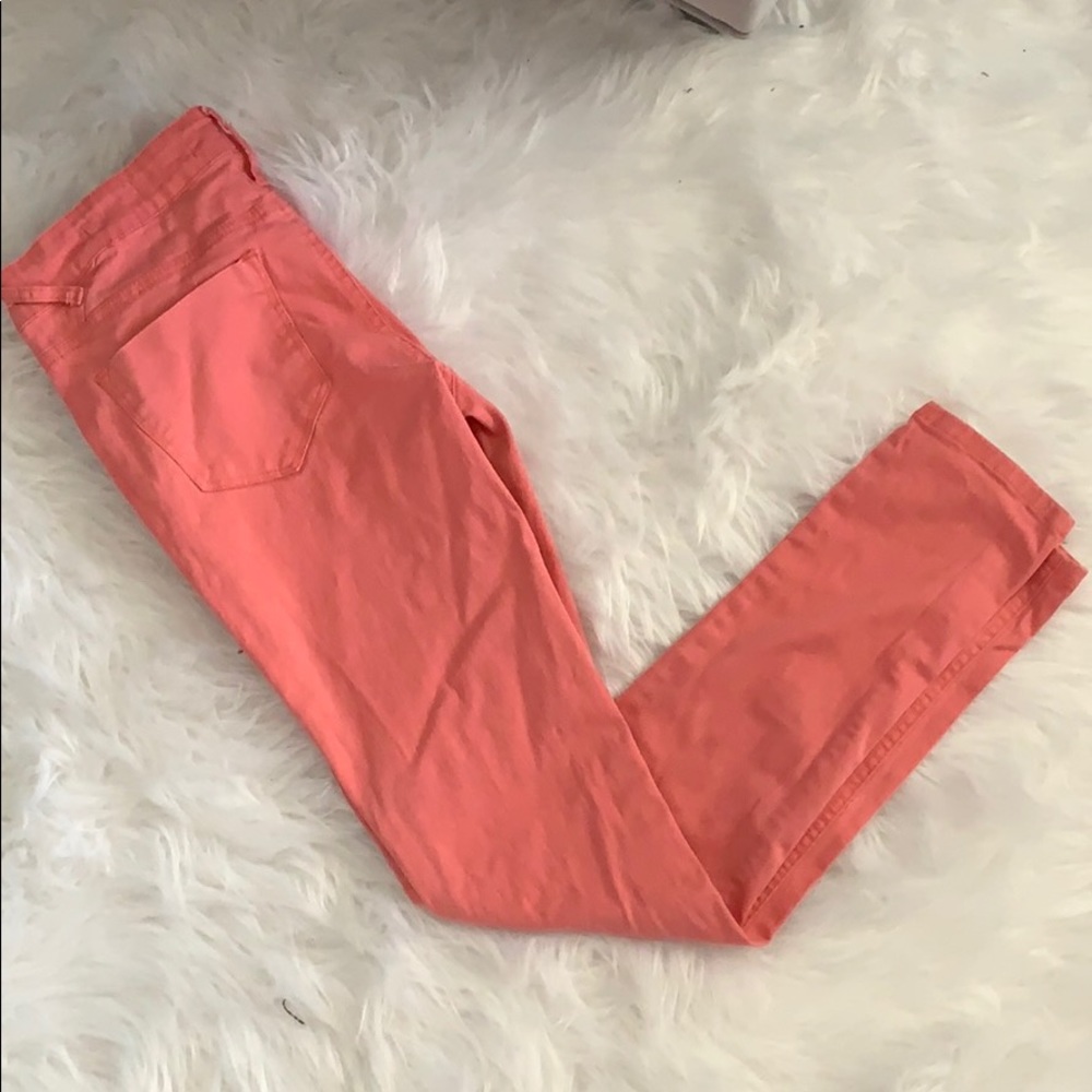 Peach skinny jeans size 1/2 (26)